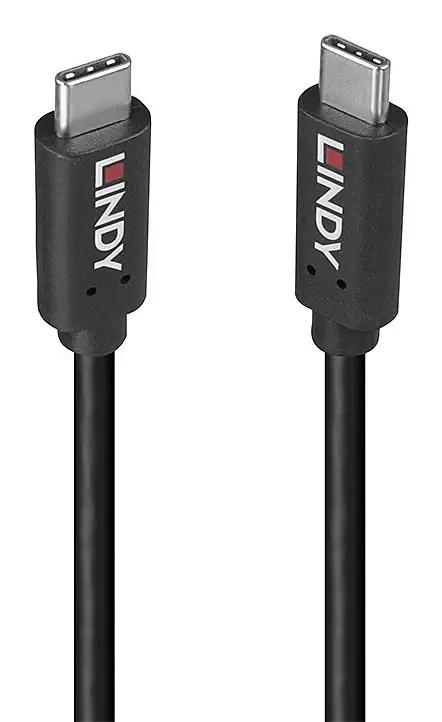 Lindy 36976 USB cable USB 3.2 Gen 2x2 1 m USB C 20 Gbit/s 100 W Black