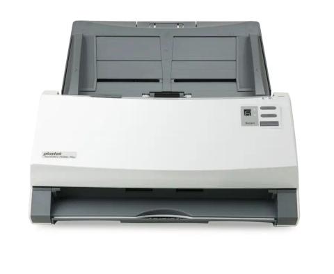 Plustek SmartOffice PS406U Plus ADF scanner 600 x 600 DPI A4 Grey, White