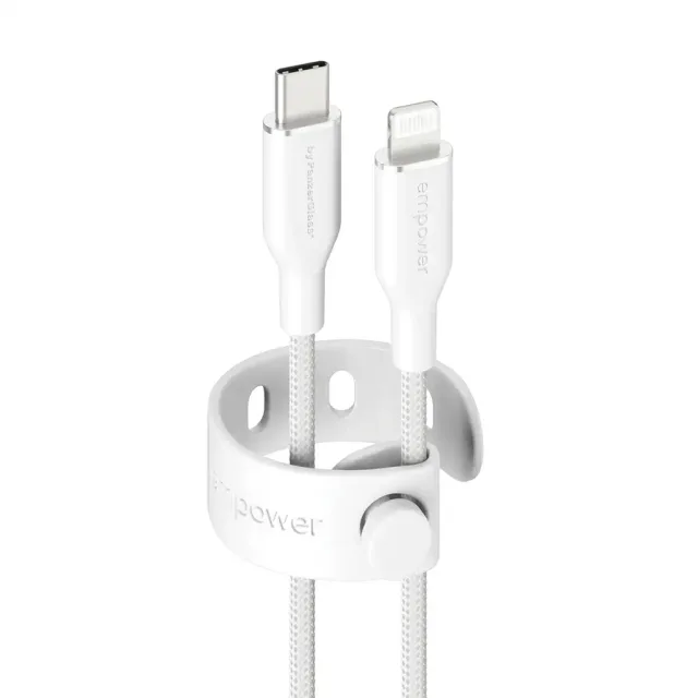 PanzerGlass empower™ by ® Racing 60W USB-C to Lightning Cable | USB 2.0 | 1.2M | Silver White