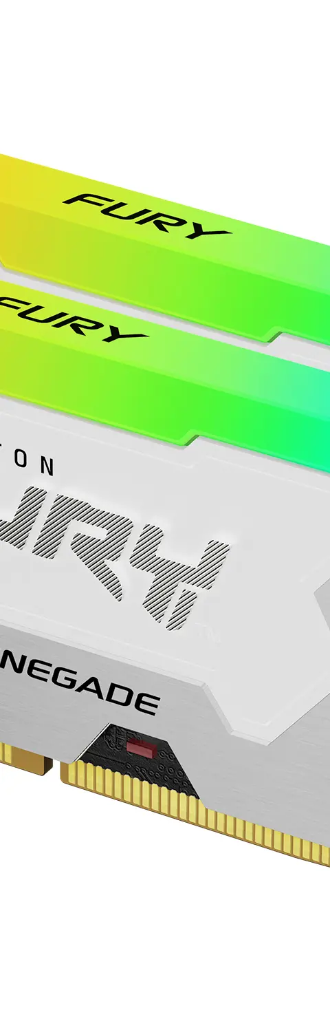 Kingston Technology FURY 32GB 6000MT/s DDR5 CL32 DIMM (Kit of 2) Renegade RGB White XMP