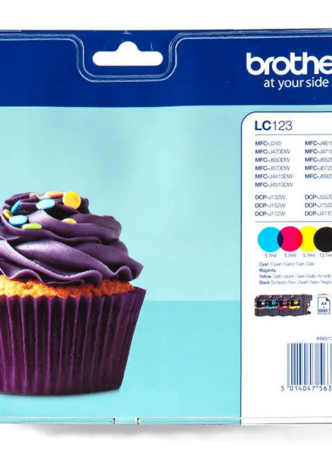 Brother LC-123VALBP ink cartridge 4 pc(s) Original Black, Cyan, Magenta, Yellow