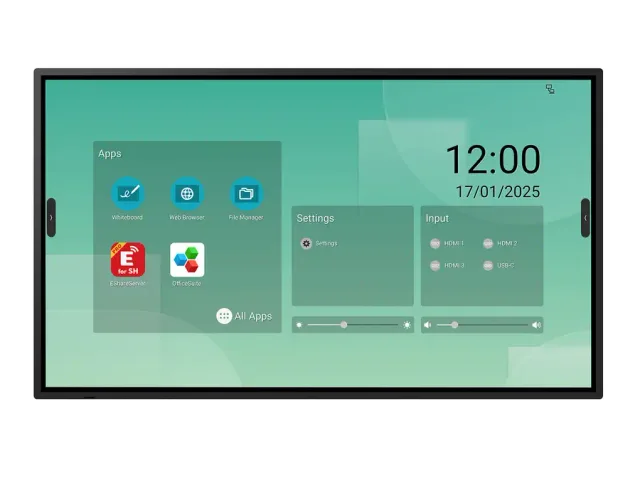 Sharp LM431 Interactive flat panel 109.2 cm (43") LED Wi-Fi 500 cd/m² 4K Ultra HD Black Touchscreen Built-in processor Android 14 18/7