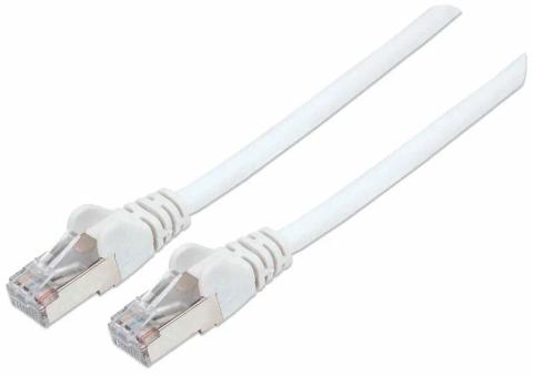 Intellinet Network Patch Cable, Cat7 Cable/Cat6A Plugs, 5m, White, Copper, S/FTP, LSOH / LSZH, PVC, RJ45, Gold Plated Contacts, Snagless, Booted, Lifetime Warranty