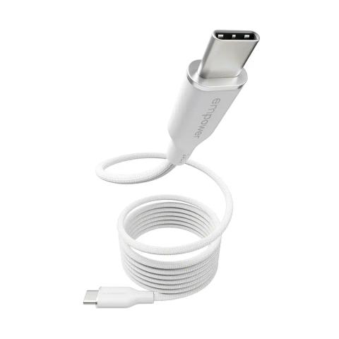 PanzerGlass empower™ by ® Magnetic 240W USB-C to USB-C Cable | USB 2.0 | 1.5M | Silver White