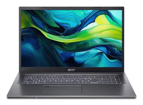Acer Aspire A17-51M-558T Intel Core 5 120U Laptop 43.9 cm (17.3") Full HD 16 GB LPDDR5-SDRAM 512 GB SSD Wi-Fi 6E (802.11ax) Windows 11 Pro Grey