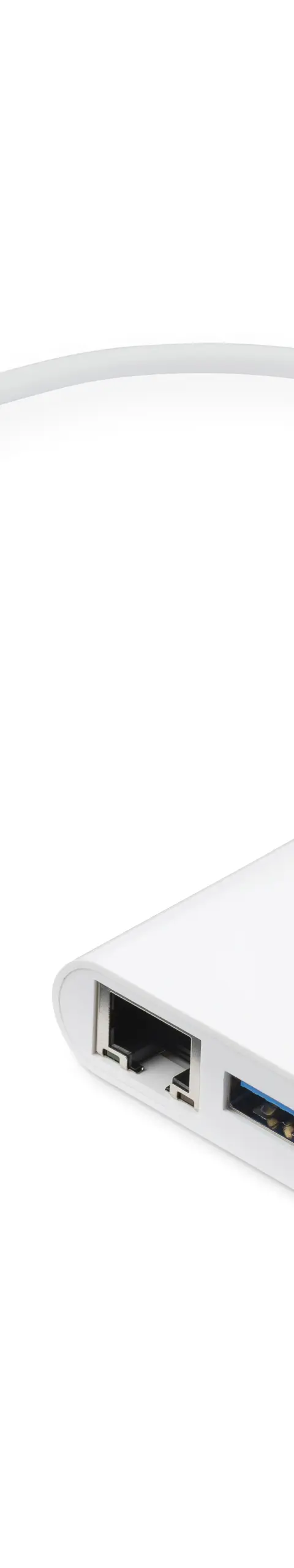 StarTech.com 3-Port USB-C Hub with Gigabit Ethernet - USB-C to 3x USB-A - USB 3.0 Hub - White~3-Port USB-C Hub with Gigabit Ethernet - USB-C to 3x USB-A - USB 3.0 Hub - 5Gbps - White
