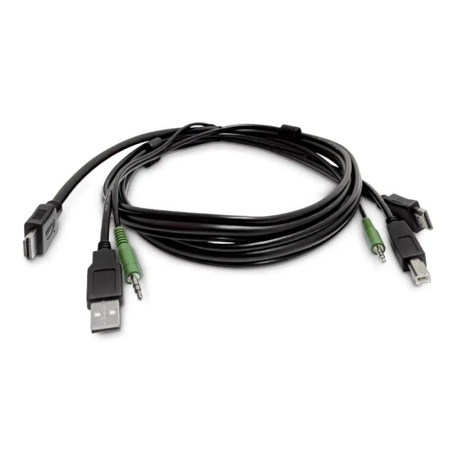 StarTech.com 10ft (3m) HDMI KVM Cable, USB 2.0, 3.5mm Audio, Universally Compatible Combo Cable for KVM Switches