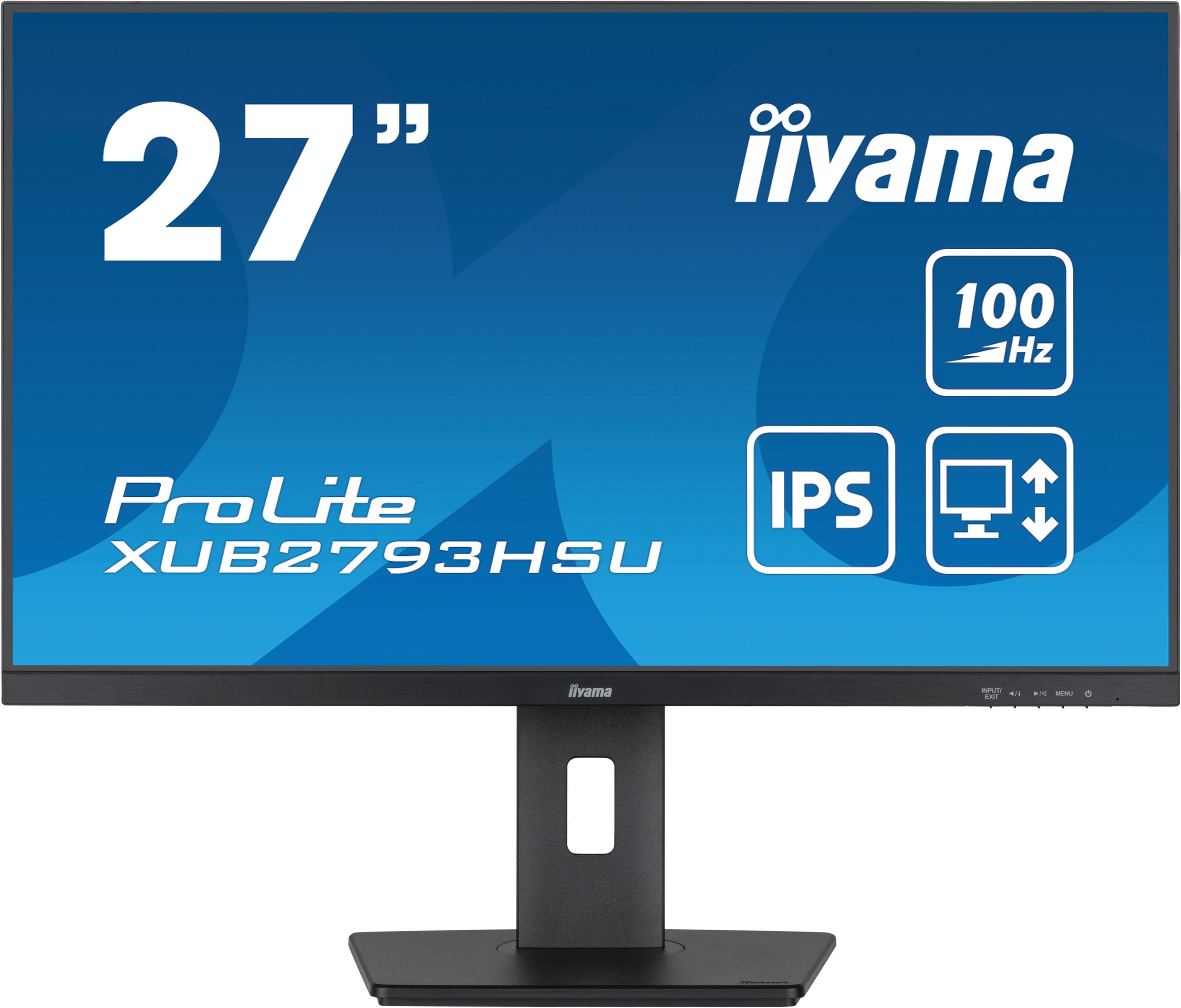 iiyama ProLite XUB2793HSU-B6 computer monitor 68.6 cm (27") 1920 x 1080 pixels Full HD LED Black