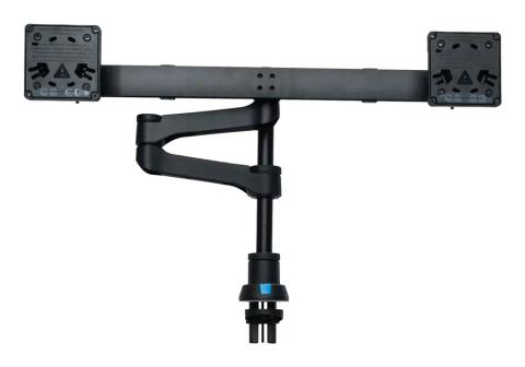 R-Go Tools Smartbar R-Go Zepher monitor arm, for two monitors, adjustable, 0-9 kg load capacity, 100% circular, black