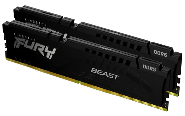 Kingston Technology FURY Beast 64GB 5600MT/s DDR5 CL36 DIMM (Kit of 2) Black