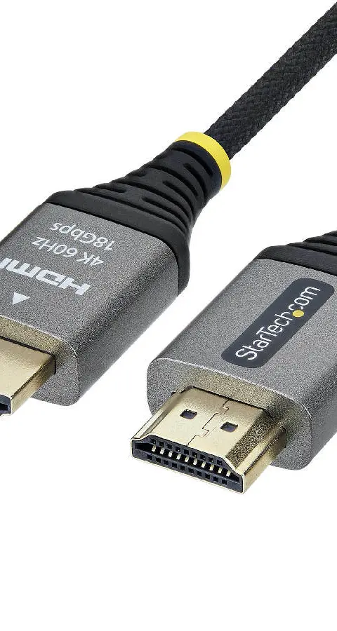 StarTech.com 3m (10ft) Premium Certified High Speed HDMI Cable, Ultra Flexible HDMI Cable, 4K 60Hz/1440p 144Hz w/HDR10/ARC, 18Gbps, High Flex Braided HDMI Cord