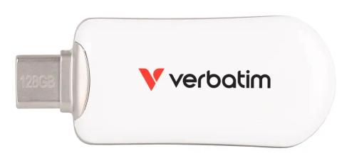 Verbatim Plectra USB-C Flash Drive White 128GB