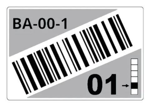 Brother LTZ1A075FCB self-adhesive label Rectangle Grey