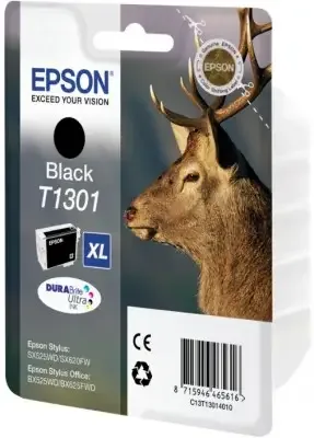 Epson Stag Singlepack Black T1301 DURABrite Ultra Ink