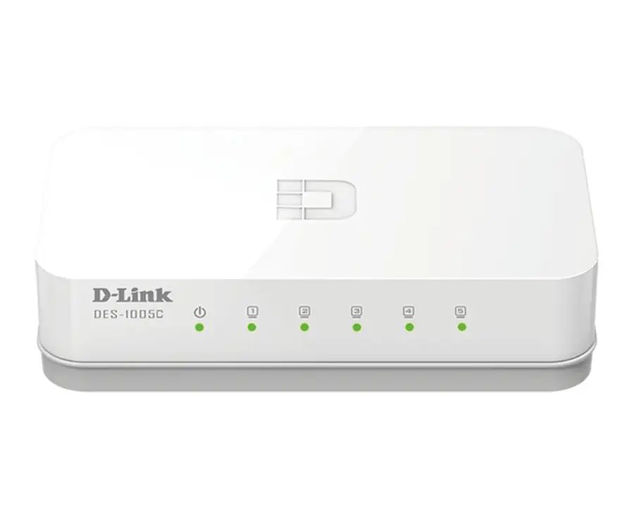D-Link ES-1005C/E Unmanaged Fast Ethernet (10/100) Desktop White