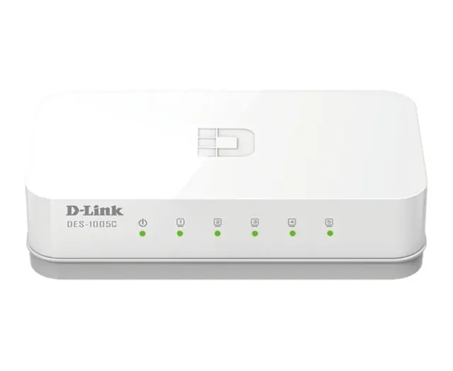 D-Link ES-1005C/E Unmanaged Fast Ethernet (10/100) Desktop White