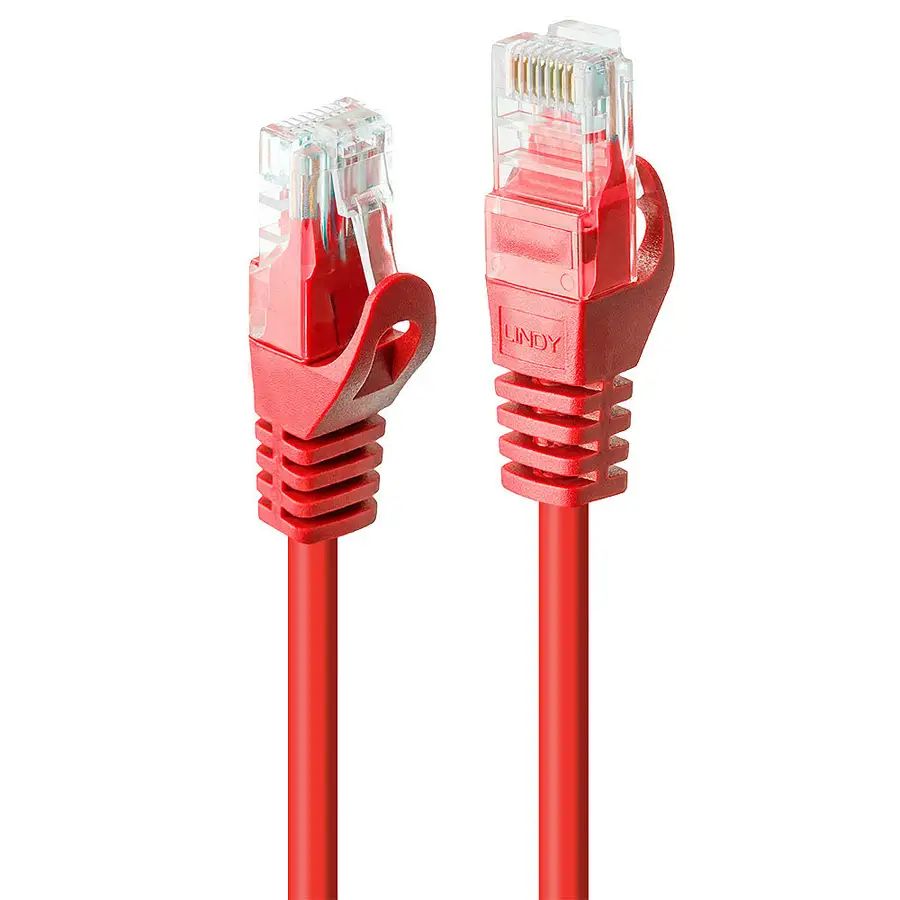 Lindy 48186 networking cable Red 7.5 m Cat6 U/UTP (UTP)