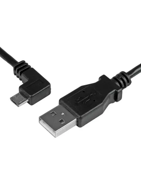 StarTech.com Micro-USB Charge-and-Sync Cable M/M - Left-Angle Micro-USB - 24 AWG - 0.5 m