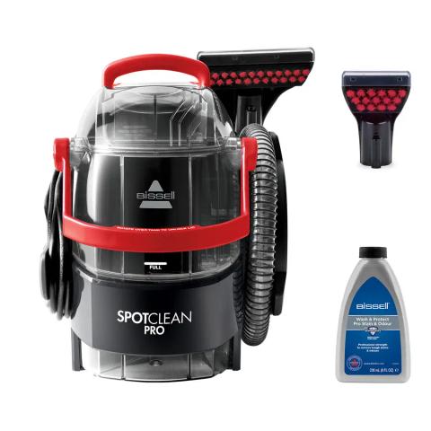 Bissell SpotClean Pro carpet cleaning machine Handheld Deep Black, Red, Transparent