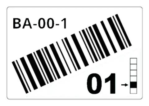 Brother LTZ12055FCB self-adhesive label Rectangle White