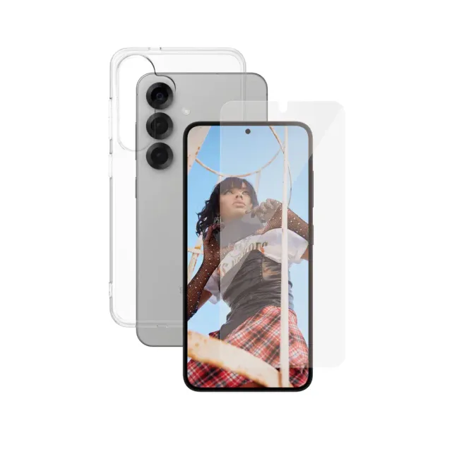 PanzerGlass CARE™ by ® 2-in-1 Bundle Samsung Galaxy S25 Clear screen protector 1 pc(s)