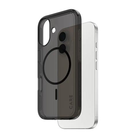 PanzerGlass CARE™ by ® Smokey Case w. Black MagSafe iPhone 17