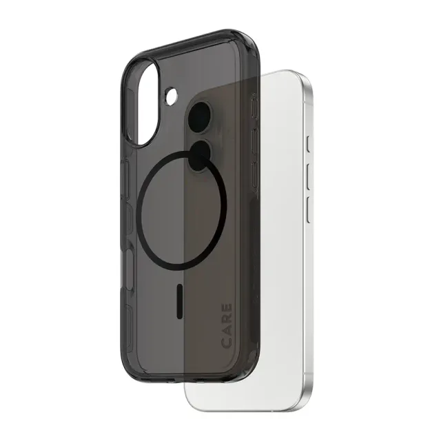 PanzerGlass CARE™ by ® Smokey Case w. Black MagSafe iPhone 17