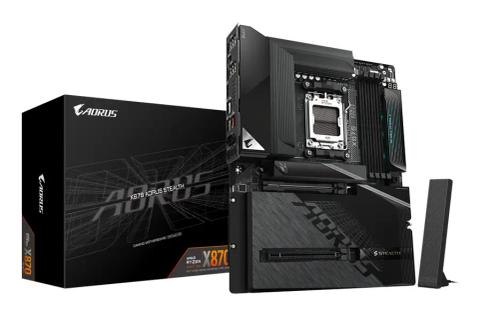 GIGABYTE X870 AORUS STEALTH Motherboard - Supports AMD Ryzen 9000 CPUs, 16+2+2 Phases Digital VRM, up to 8200Hz DDR5 (OC), 2xPCIe 5.0 + 2xPCIe 4.0, Wi-Fi 7, 5 GbE LAN, USB 4