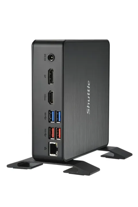 Shuttle Nano PC NC4010BAV2, Intel Celeron 7305, 8GB DDR4, 128GB M.2, 1x HDMI, 1x DP, 7x USB, 1x LAN, incl. VESA and stand