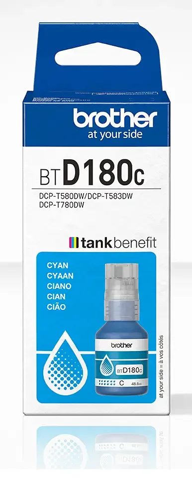 Brother BTD180C Cyan Genuine Ink Bottle