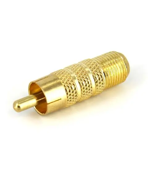 StarTech.com RCA to F Type Coaxial Adapter M/F