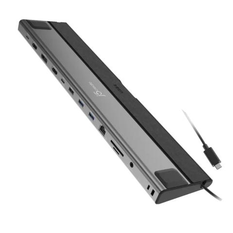j5create JCD554 USB4® Triple 4K Display Docking Station, Black