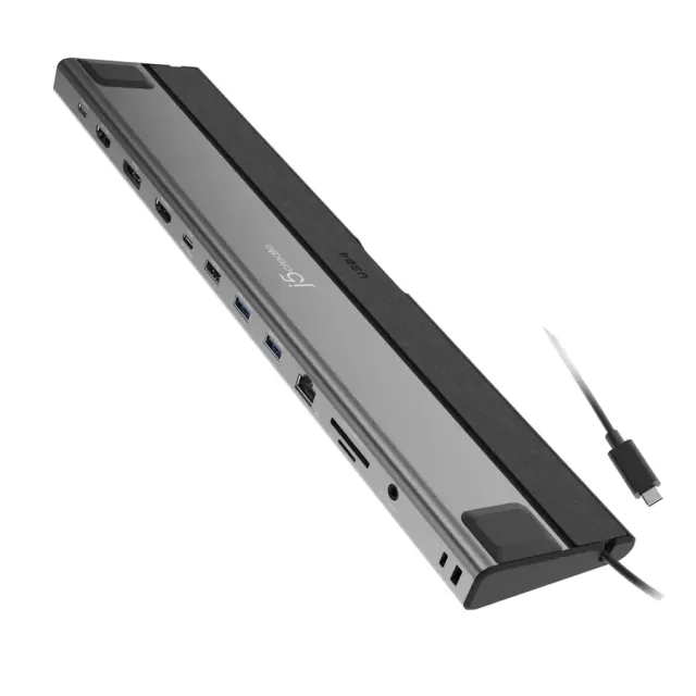 j5create JCD554 USB4® Triple 4K Display Docking Station, Black