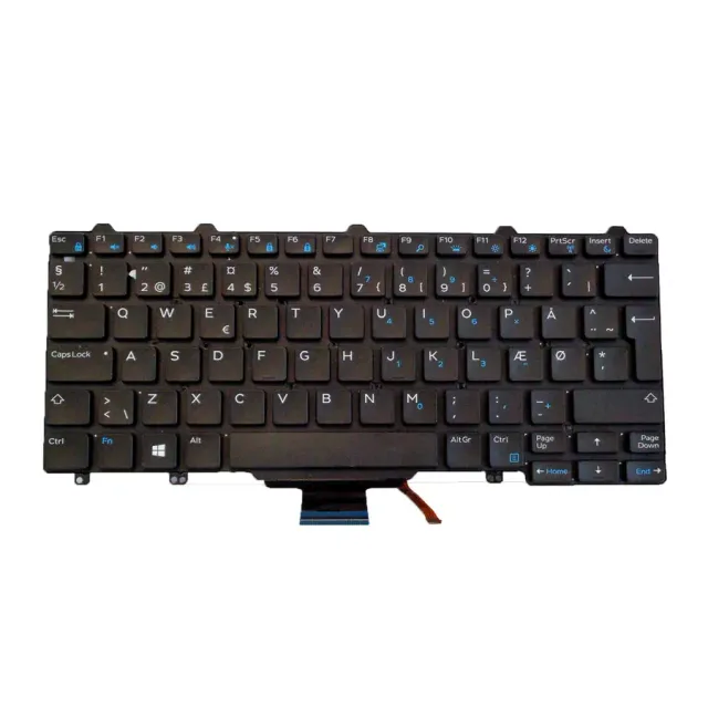 Origin Storage KBD Latitude E7450 Danish Layout 83 Keys Backlit Dual Point