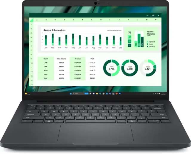 DELL Pro Max 14 MC14250 Intel Core Ultra 7 265H Mobile workstation 35.6 cm (14") Full HD+ 16 GB LPDDR5x-SDRAM 512 GB SSD NVIDIA RTX PRO 500 Blackwell Wi-Fi 7 (802.11be) Windows 11 Pro German Black