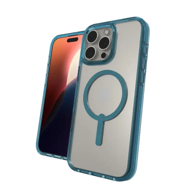 ZAGG Cases Santa Cruz Snap Apple iPhone 16 Pro Max Retro Blue