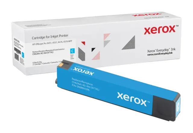 Everyday™ Cyan Toner by Xerox compatible with HP 971XL (CN626AE, CN626A, CN626AM), High capacity