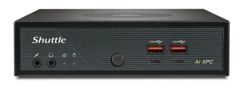Shuttle Slim AI PC DN11H9 Intel Core Ultra 9 185H, Intel Arc graphics, 2xHDMI, 2x DP, 4x 2.5 Gbit LAN, VESA, 24/7 permanent operation