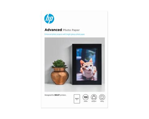HP Advanced Photo Paper Glossy 250 g/m2 10 x 15 cm (101 x 152 mm) 100 sheets