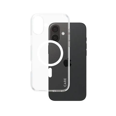 PanzerGlass CARE™ by ® Urban Combat Case Transparent w. White MagSafe iPhone 16 Plus