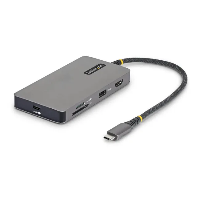 StarTech.com USB-C Multiport Adapter with 4K 60Hz HDMI, 140W Power Delivery, USB 10Gbps Hub, GbE, SD and MicroSD Slots, Plug-and-Play Mini Dock for Dell, HP, Lenovo Laptops