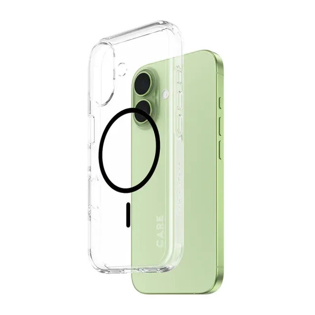 PanzerGlass CARE™ by ® Urban Explorer Case Transparent w. Black MagSafe iPhone 17