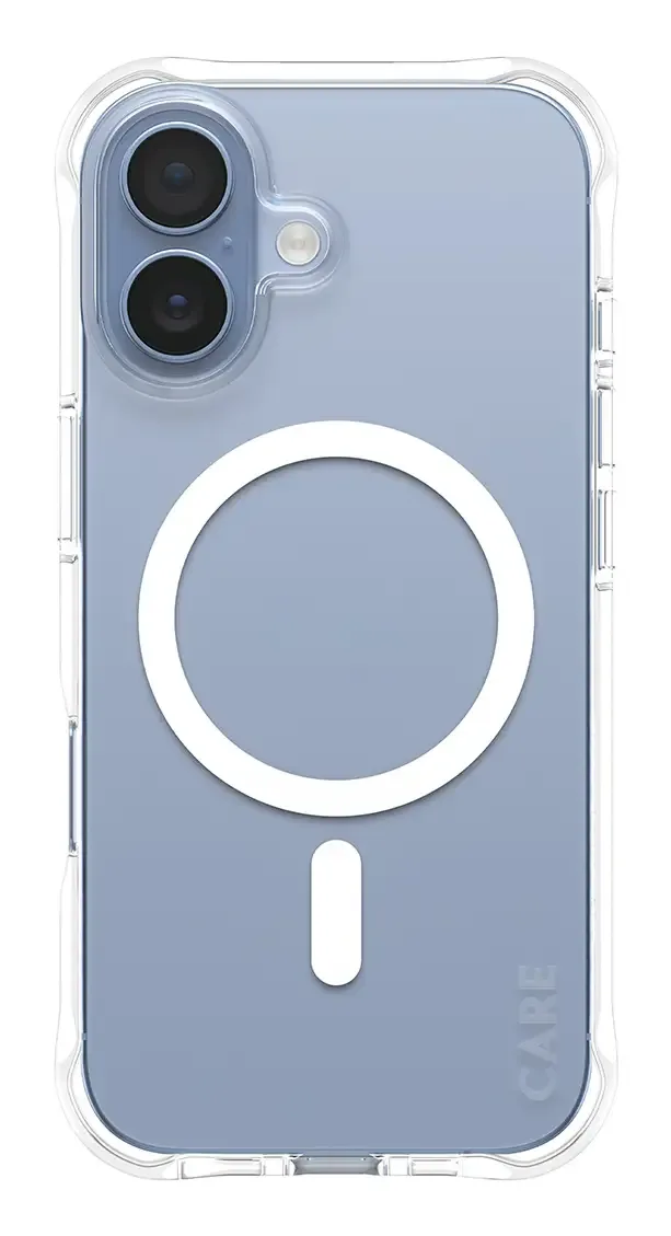 PanzerGlass CARE™ by ® Samba Case Transparent w. White MagSafe iPhone 17
