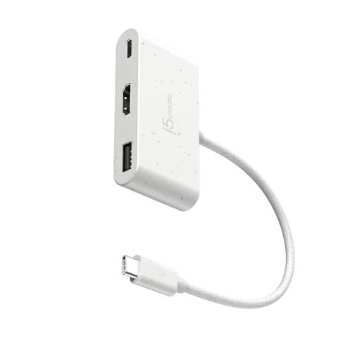 j5create JCA379EW - USB-C® to HDMI™ & USB™ Type-A with Power Delivery