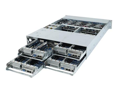 GIGABYTE H252-Z10 Socket SP3 Rack (2U) Black, Steel