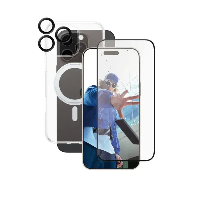 PanzerGlass CARE™ by ® 3-in-1 Ceramic Bundle iPhone 16 Pro Max Clear screen protector Apple 1 pc(s)