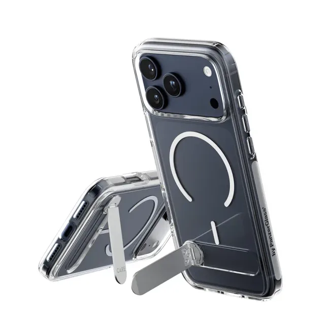 PanzerGlass CARE™ by ® Kickstand Case Transparent w. MagSafe iPhone 17 Pro Max