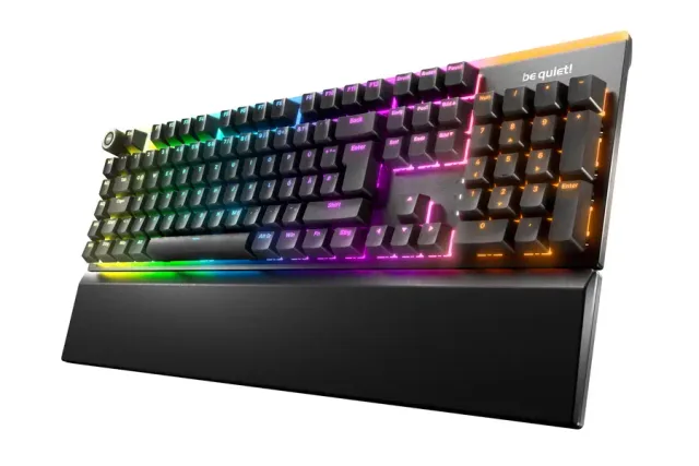 be quiet! Light Mount Silent Linear DE ISO keyboard Gaming USB QWERTZ German Black