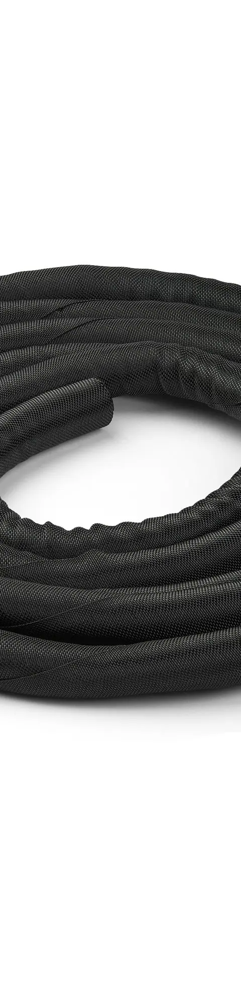 StarTech.com 15' (4.6m) Cable Management Sleeve - Flexible Coiled Cable Wrap - 1.0-1.5" dia. Expandable Sleeve - Polyester Cord Manager/Protector/Concealer - Black Trimmable Cable Organizer