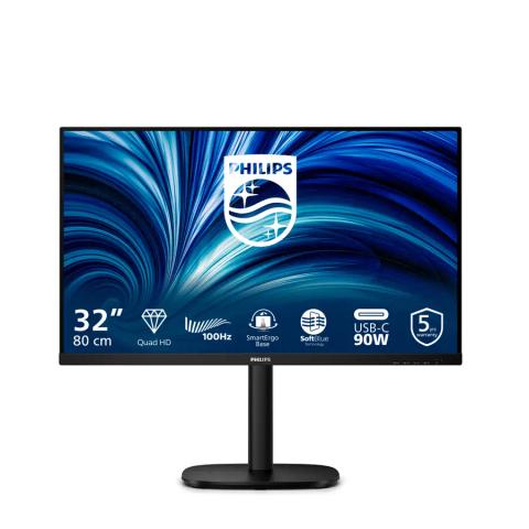 Philips 32B2U3601/00 computer monitor 80 cm (31.5") 2560 x 1440 pixels Quad HD LCD Black
